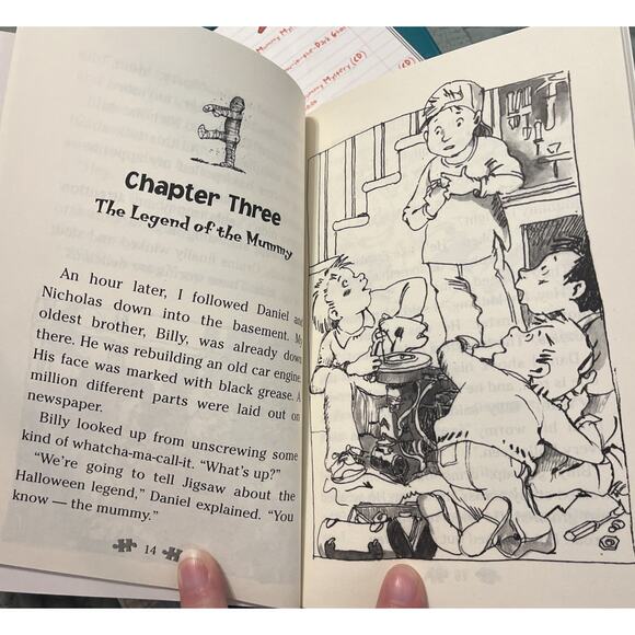 A Jigsaw Jones Mystery Listen & Read Boxed Set Mummy Ghost 2 Books 2 CDs Chapter - Picture 7 of 7